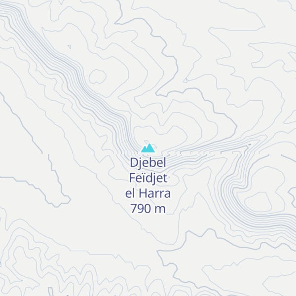 Map of Djebel Feïdjet el Harra