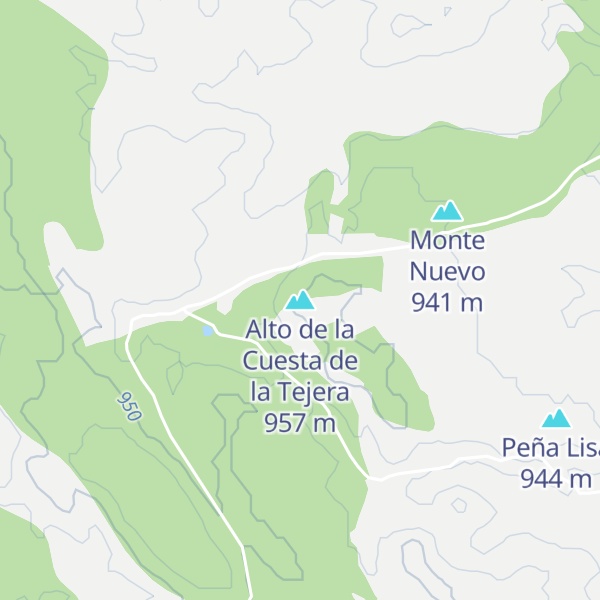 Map of Alto de la Cuesta de la Tejera