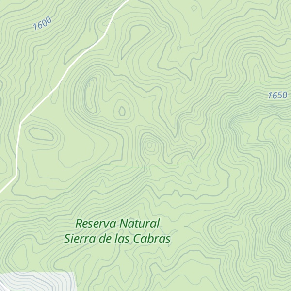Map of Cerro del Tesoro