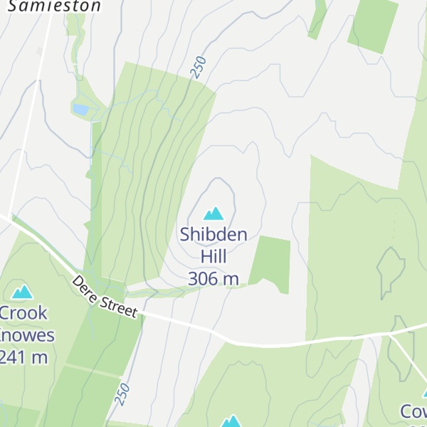 Map of Shibden Hill