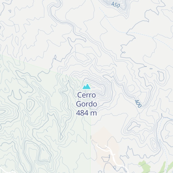Map of Cerro Gordo