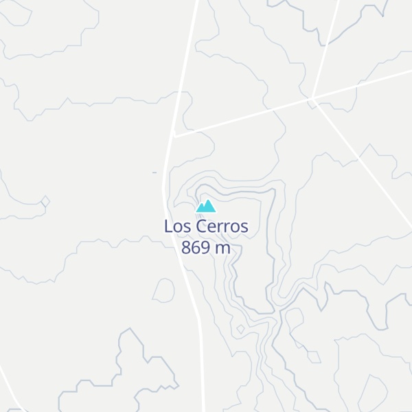Map of Los Cerros