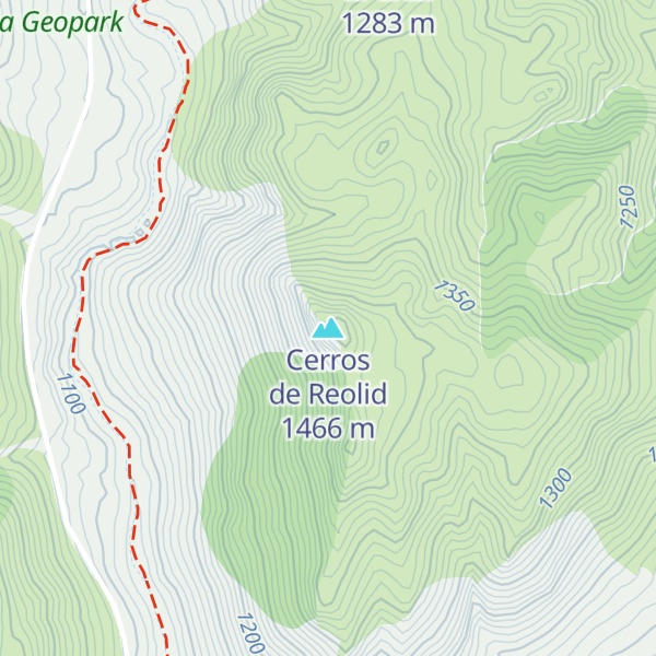 Map of Cerros de Reolid