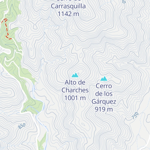 Map of Alto de Charches