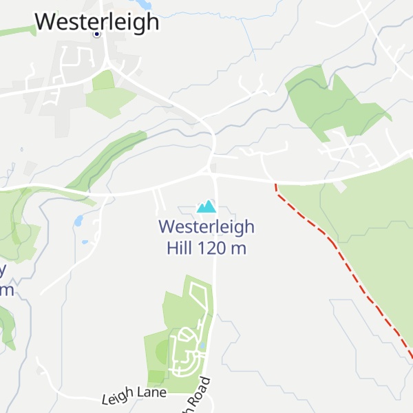 Map of Westerleigh Hill