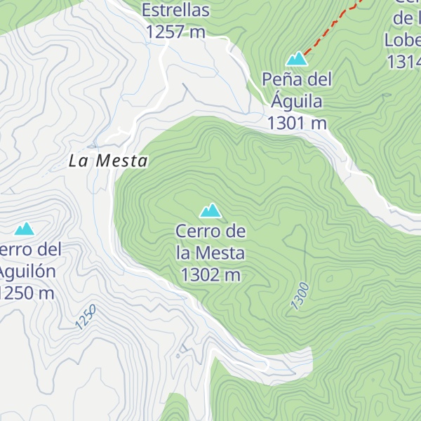 Map of Cerro de la Mesta