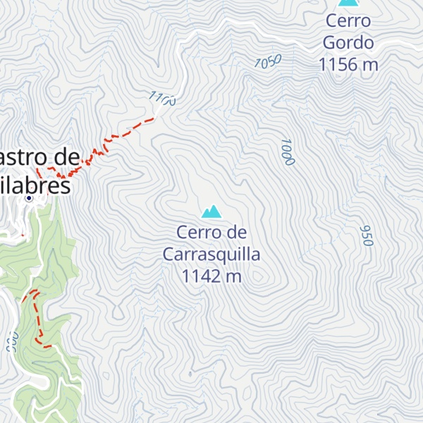 Map of Cerro de Carrasquilla