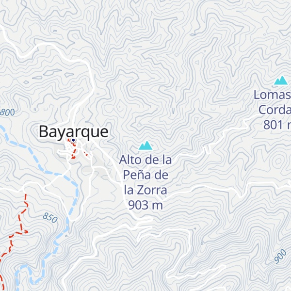 Map of Alto de la Peña de la Zorra