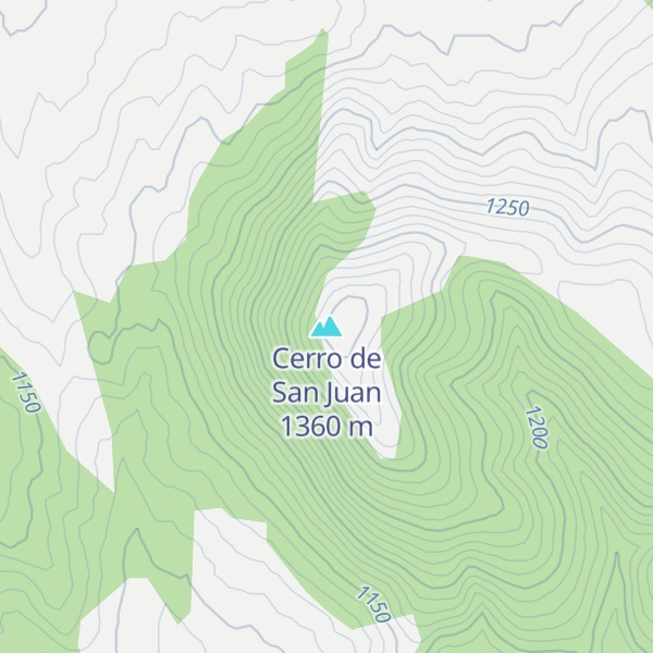 Map of Cerro de San Juan