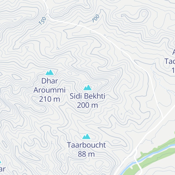 Map of Sidi Bekhti