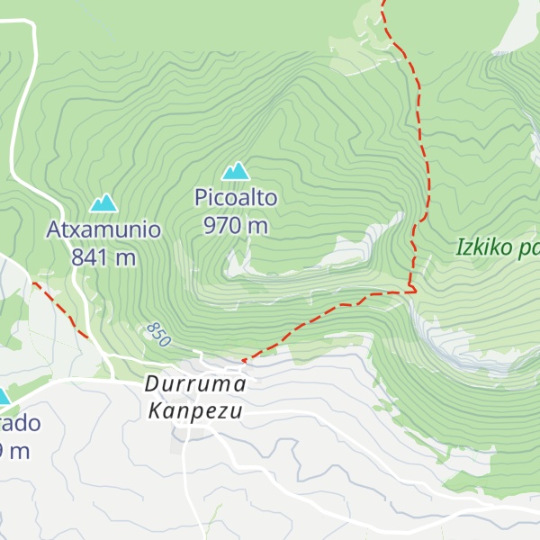 Map of Peña del Santo