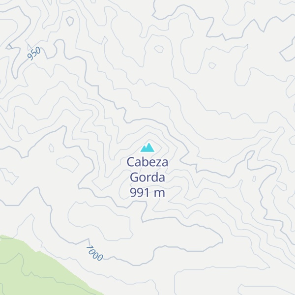 Map of Cabeza Gorda