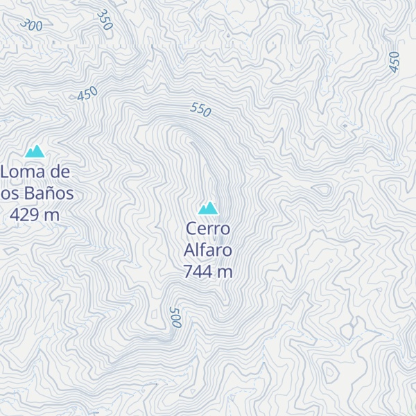 Map of Cerro Alfaro