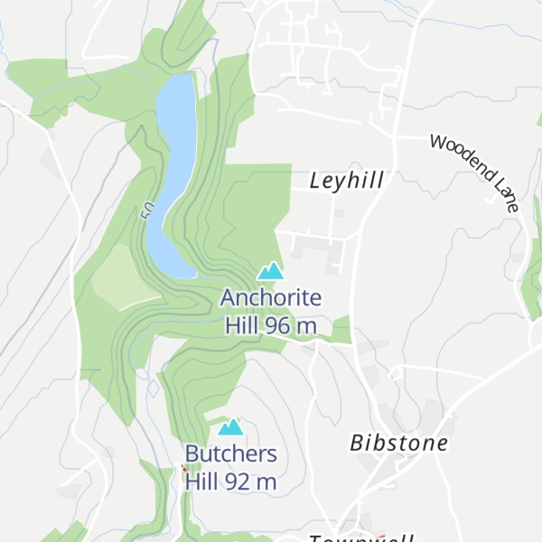Map of Anchorite Hill