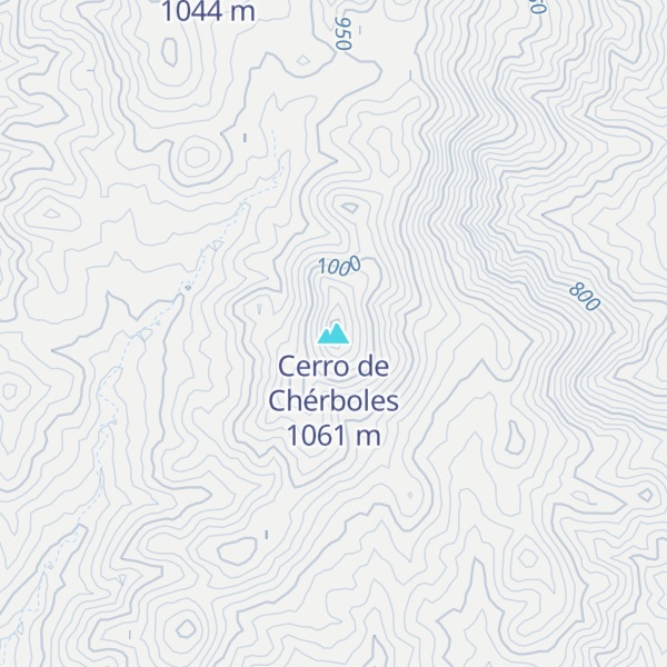 Map of Cerro de Chérboles