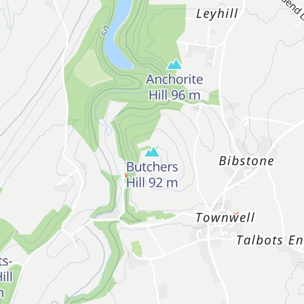 Map of Butchers Hill