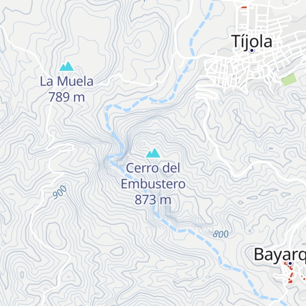 Map of Cerro del Embustero