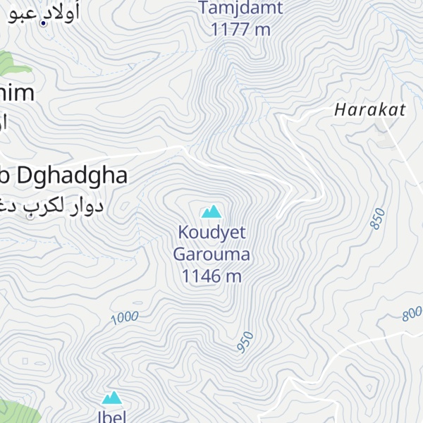 Map of Koudyet Garouma