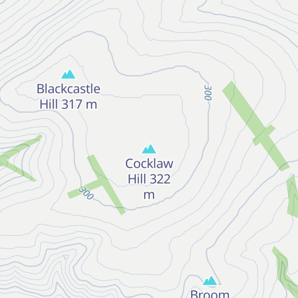 Map of Cocklaw Hill