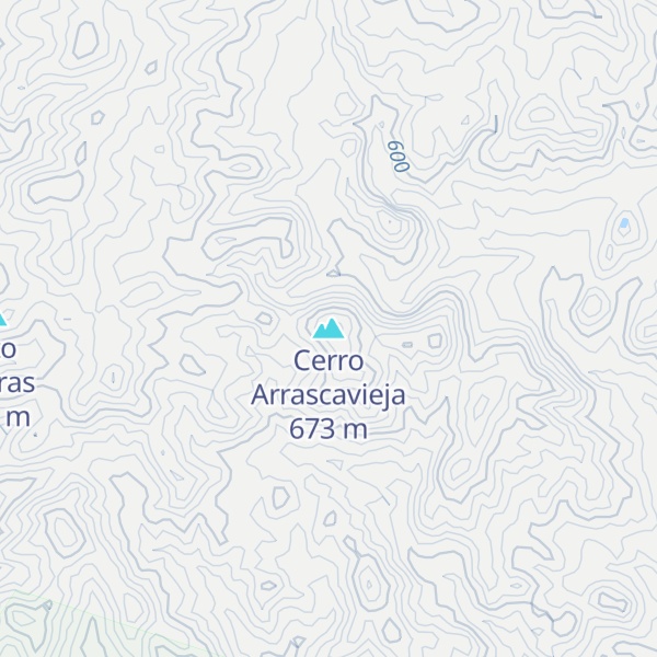 Map of Cerro Arrascavieja