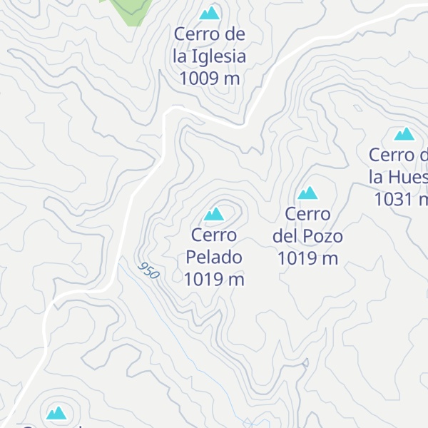 Map of Cerro Pelado