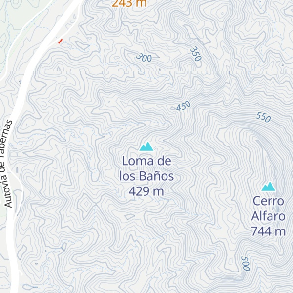Map of Loma de los Baños