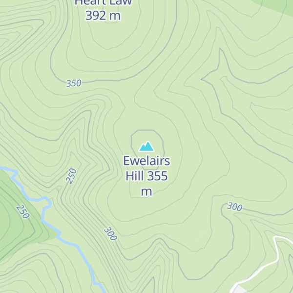 Map of Ewelairs Hill