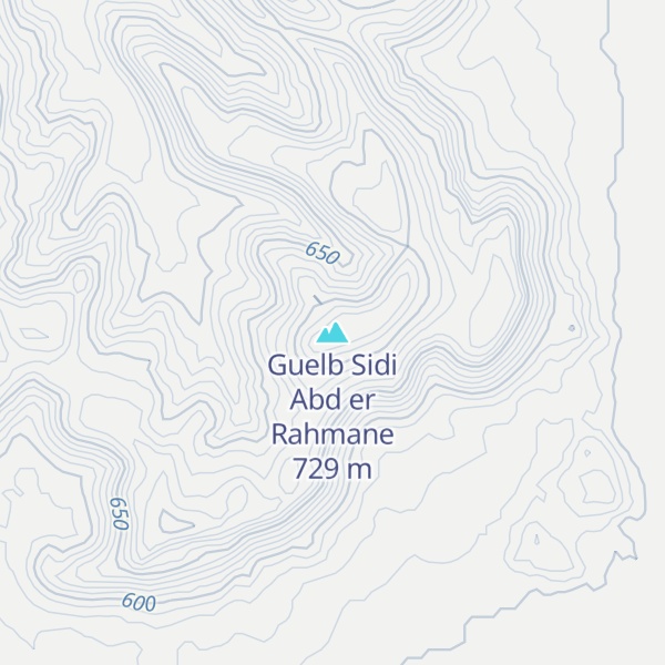 Map of Guelb Sidi Abd er Rahmane