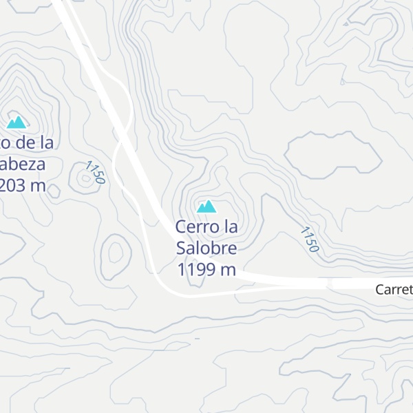 Map of Cerro la Salobre