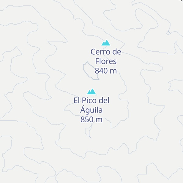 Map of El Pico del Águila