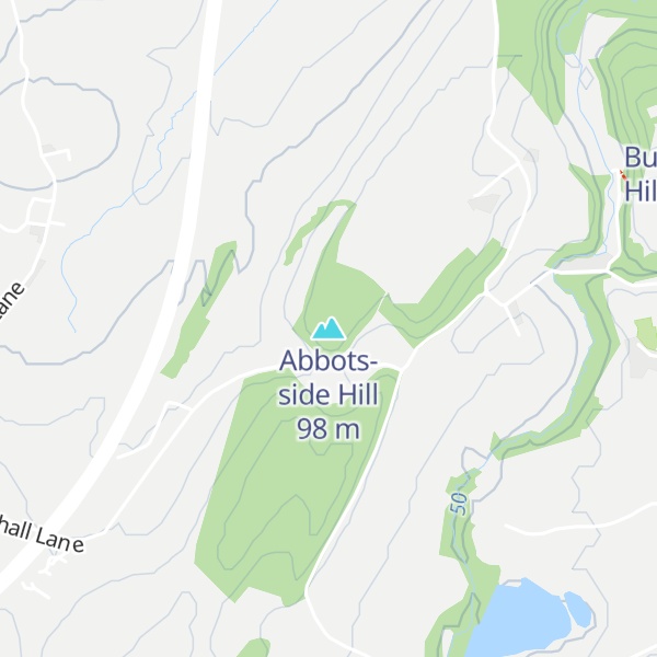 Map of Abbots-side Hill