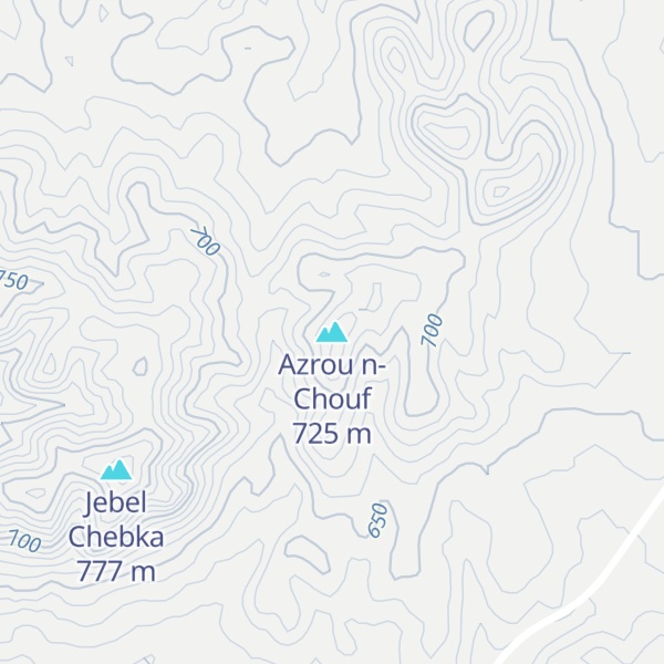 Map of Azrou n-Chouf