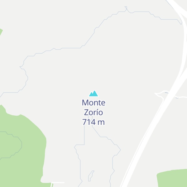 Map of Monte Zorío