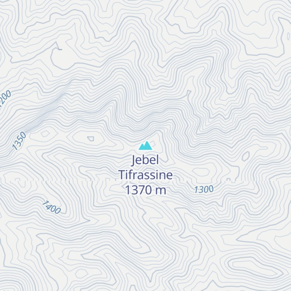Map of Jebel Tifrassine