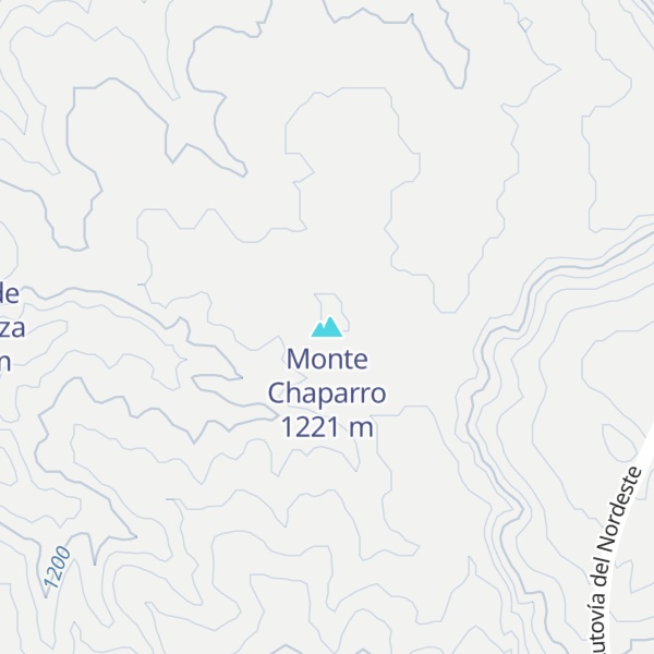 Map of Monte Chaparro