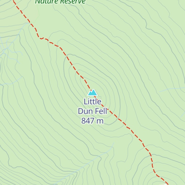 Map of Little Dun Fell