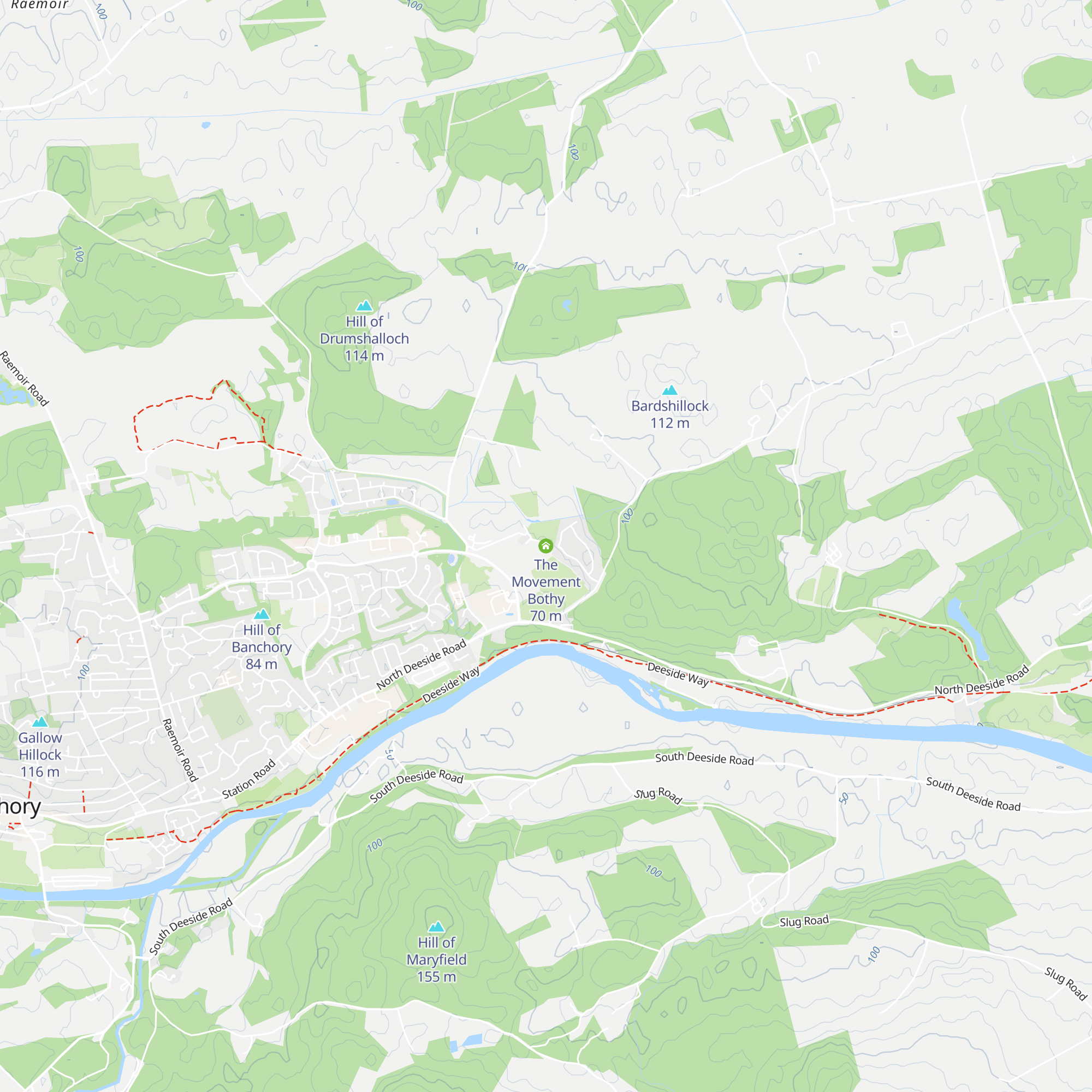 The Movement Bothy map