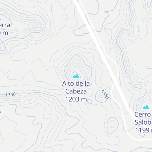 Map of Alto de la Cabeza