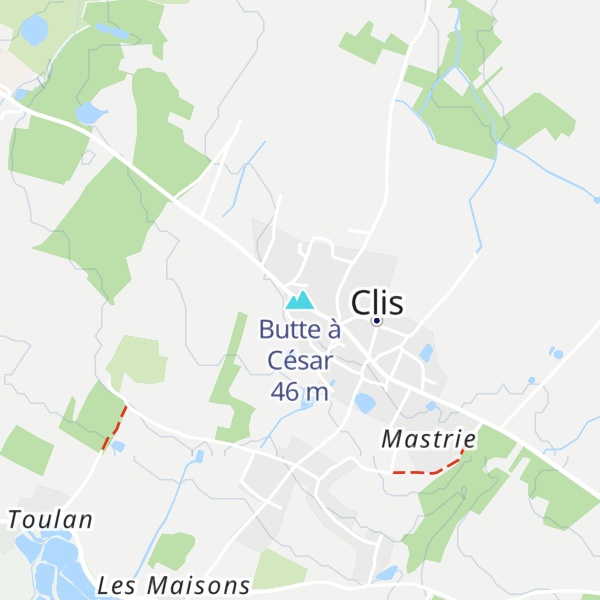 Map of Butte à César