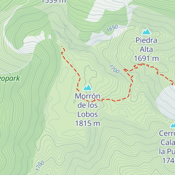 Map of Morrón de los Lobos