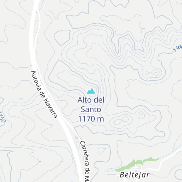 Map of Alto del Santo
