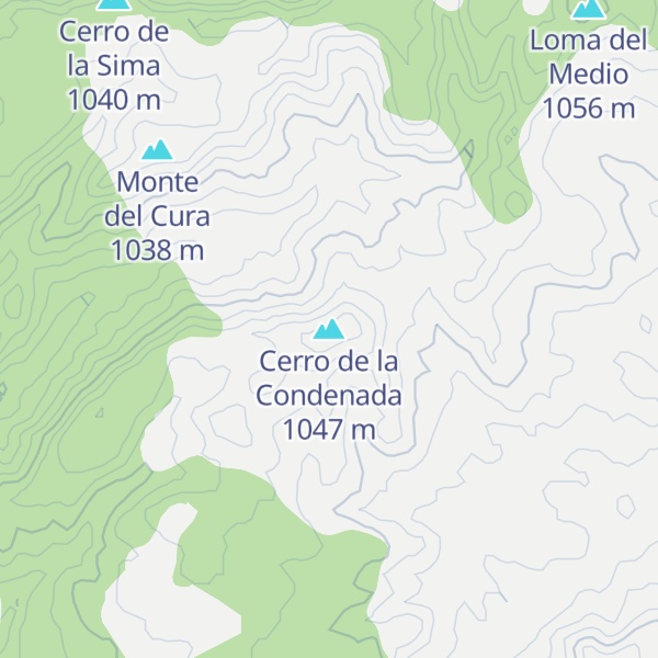 Map of Cerro de la Condenada