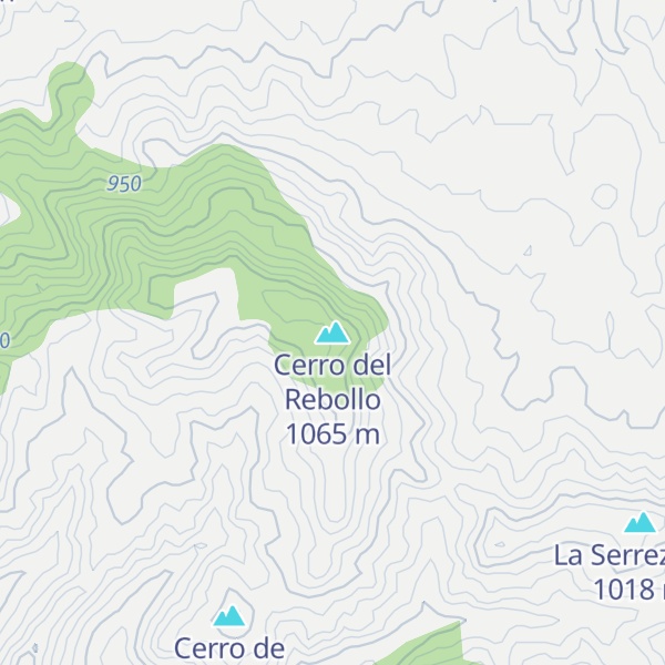 Map of Cerro del Rebollo