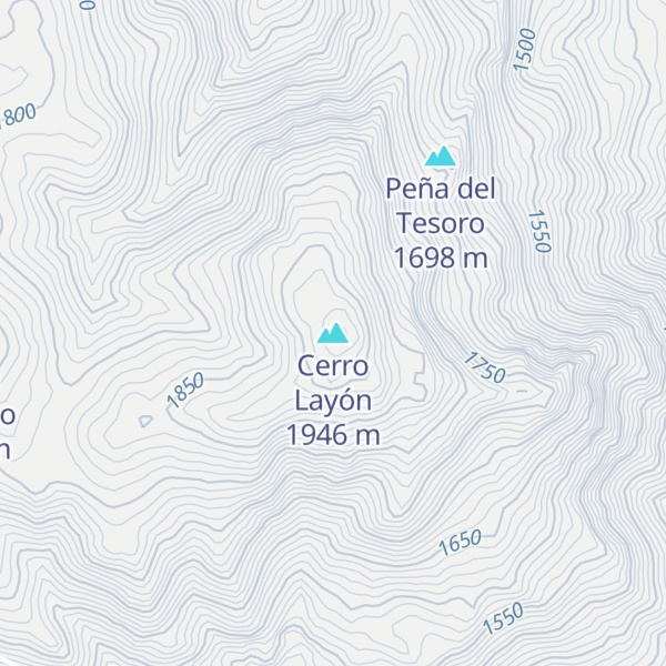 Map of Cerro Layón