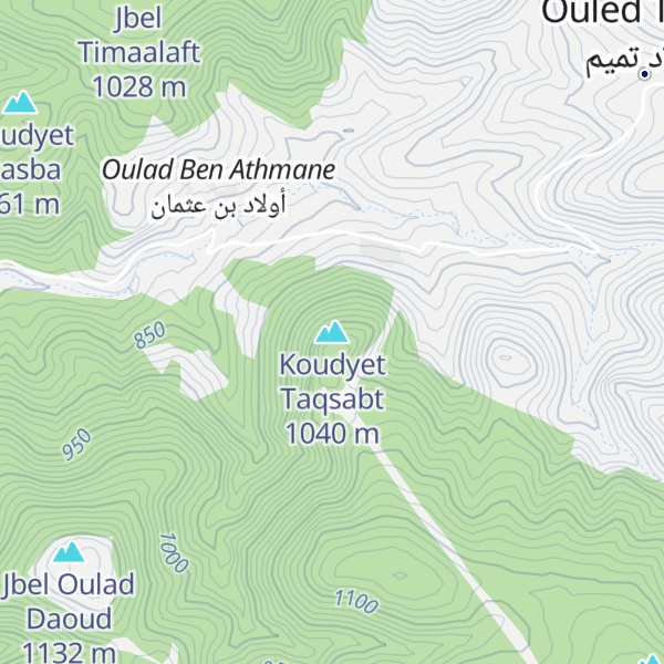 Map of Koudyet Taqsabt