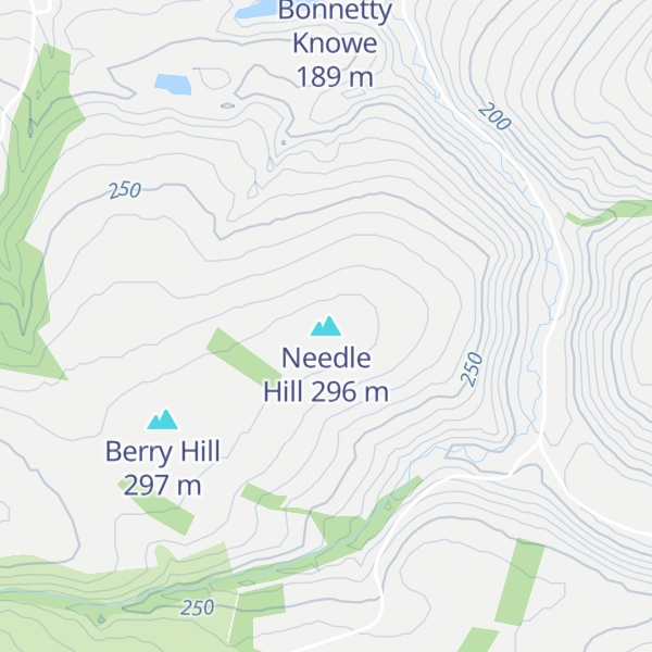 Map of Needle Hill