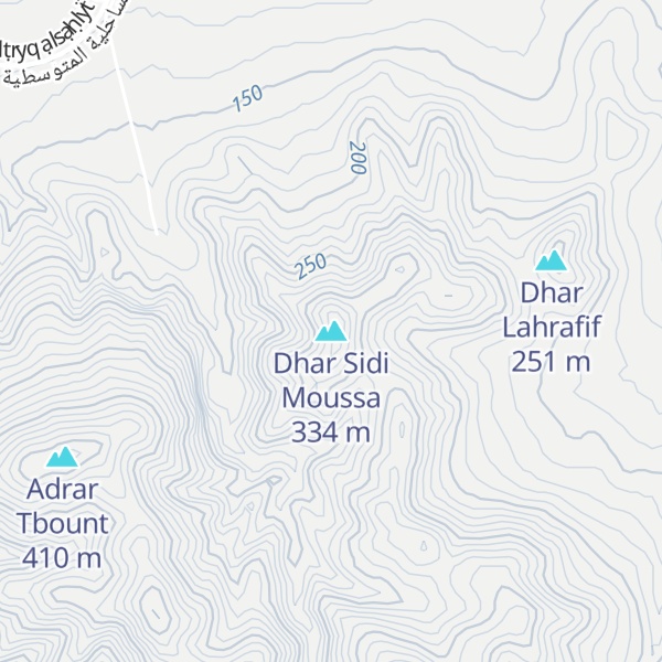 Map of Dhar Sidi Moussa