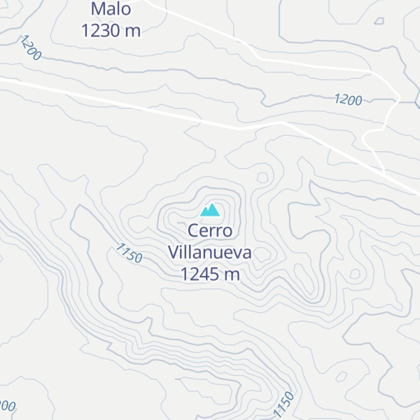Map of Cerro Villanueva