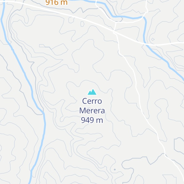 Map of Cerro Merera