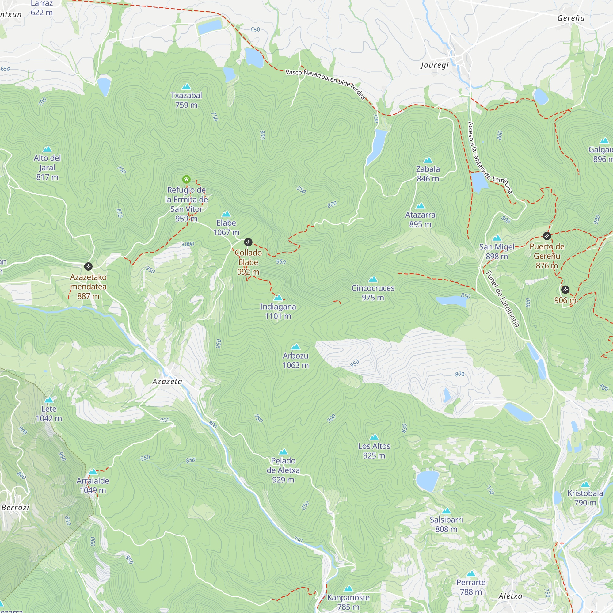Refugio de cazadores map